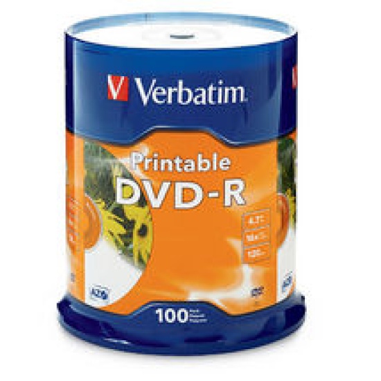 Verbatim DVD-R InkJet 4.7 GB 100 pc(s) Image
