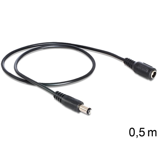 DeLOCK 83290 power cable Black 0.5 m Image