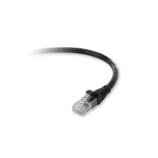 Belkin Cat. 6a Patch Cable, RJ-45 Male, RJ-45 Male, 7ft, Black networking cable 2.1 m Image