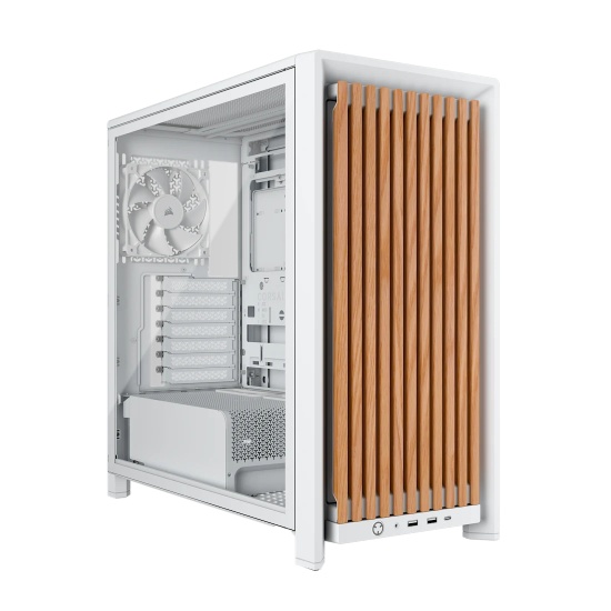 Corsair FRAME 4000D WOOD RS Midi Tower Wood, White Image