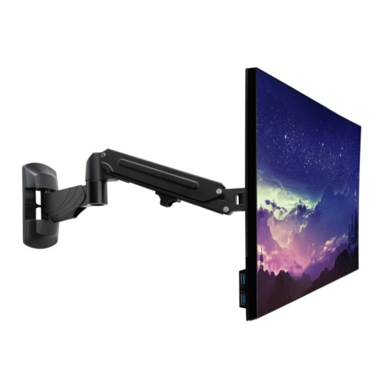 Lindy Wall Mounted Single Gas Arm Display Mount - Black Image
