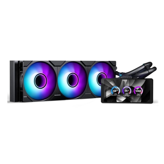 Phanteks Glacier One 360M25 LCD Processor All-in-one liquid cooler 12 cm Black 1 pc(s) Image