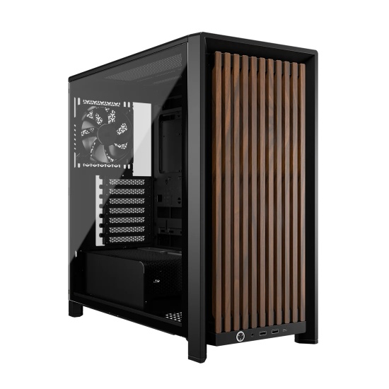 Corsair FRAME 4000D WOOD RS Midi Tower Black, Wood Image