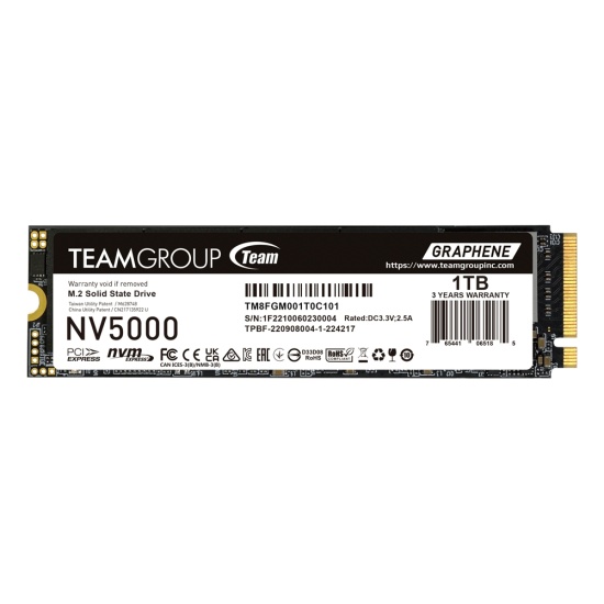 Team Group NV5000 1 TB M.2 PCI Express 4.0 NVMe 3D NAND Image