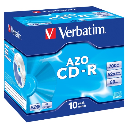Verbatim CD-R AZO Crystal 700 MB 52x 10 pc(s) Image