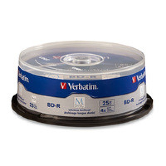 Verbatim 98909 blank Blu-Ray disc BD-R 25 GB 25 pc(s) Image