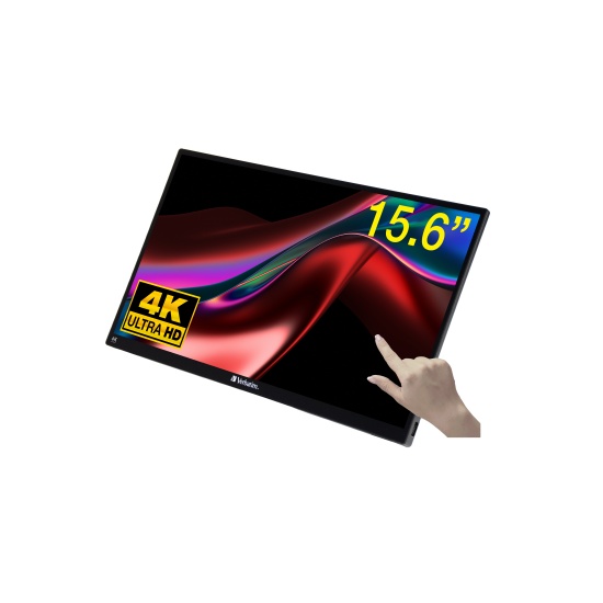 Verbatim Portable Touchscreen Monitor Ultra HD 4K - 15.6” Image