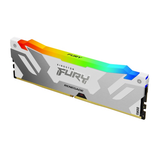 Kingston Technology FURY 32GB 6400MT/s DDR5 CL32 DIMM Renegade RGB White XMP Image