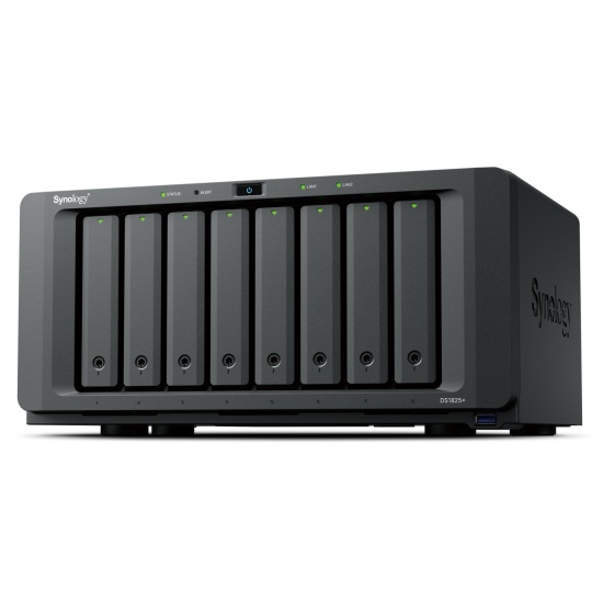 Synology DiskStation DS1825+ NAS/storage server Ryzen Embedded V1500B 8 GB DDR4 0 TB Black Image