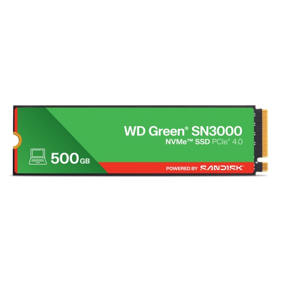 Western Digital Green WD ™ SN3000 NVMe™ SSD POWERED BY SANDISK 500 GB Image