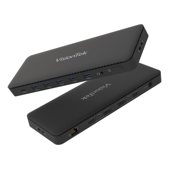 VisionTek 901799 interface hub USB 3.2 Gen 2 (3.1 Gen 2) Type-C 10000 Mbit/s Black Image