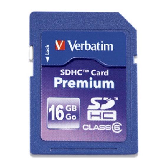 Verbatim Premium SDHC Card™ 16GB Image