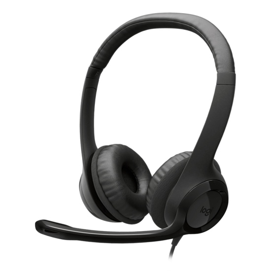 Logitech H390 Headset Wired Head-band Calls/Music USB Type-C Black Image