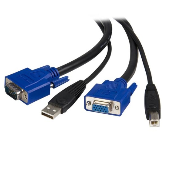 StarTech.com 10 ft 2-in-1 Universal USB KVM Cable Image