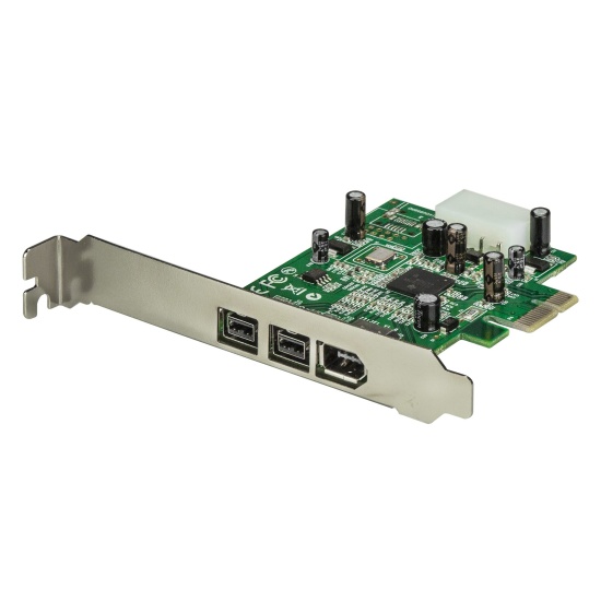StarTech.com 3 Port 2b 1a 1394 PCI Express FireWire Card Adapter Image
