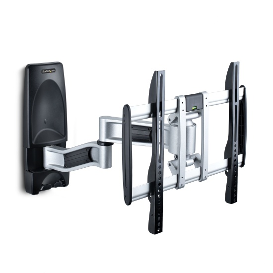 StarTech.com Articulating TV Wall Mount, VESA Wall Mount, Supports 26 to 65 inch/99lb/Flat/Curved TVs, Retractable Low Profile Wall Mount TV Bracket, Adjustable Corner TV Wall Mount - TAA Image