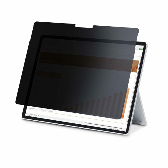 StarTech.com 4-Way 12.3in Surface Pro 4/5/6/7/7+ Privacy Screen Filter, Portrait/Landscape, Touch-Enabled, +/- 30 Deg. View, Blue Light Reduction, Matte Finish Image