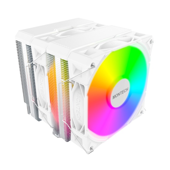 Montech NX600 ARGB Processor Air cooler 12 cm White 1 pc(s) Image