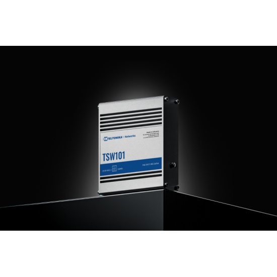 Teltonika TSW101 Gigabit Ethernet (10/100/1000) Power over Ethernet (PoE) Metallic Image