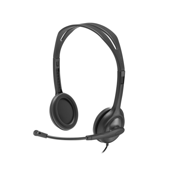 Logitech Wired 3.5 mm headset with Microphone Image