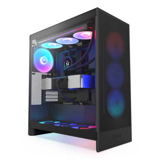 NZXT H7 Flow RGB Midi Tower Black Image