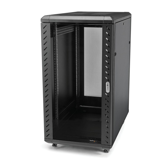 StarTech.com 32U Enterprise-Grade Server Rack Cabinet, 19in Enclosed 4-Post Rack with 33in (83cm) Mounting Depth and 1764lb (800kg) Weight Capacity Image