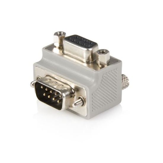 StarTech.com Right Angle DB9 to DB9 Serial Cable Adapter Type 2 - M/F Image