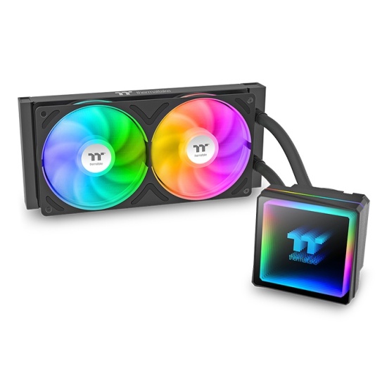Thermaltake TH240 V3 ARGB Processor All-in-one liquid cooler 12 cm Black 1 pc(s) Image