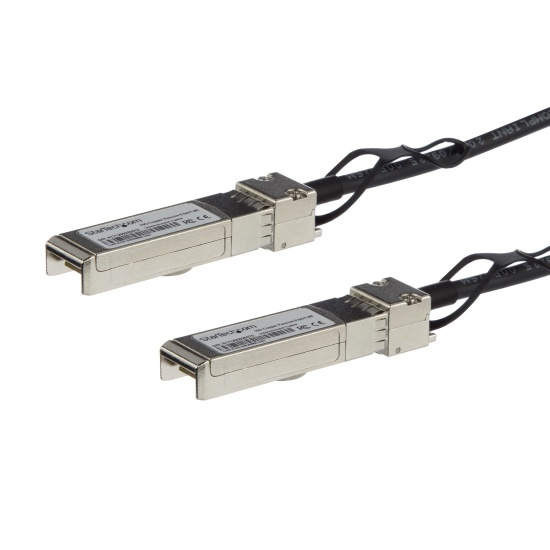StarTech.com MSA Uncoded Compatible 5m 10G SFP+ to SFP+ Direct Attach Breakout Cable Twinax - 10 GbE SFP+ Copper DAC 10 Gbps Low Power Passive Transceiver Module DAC Image