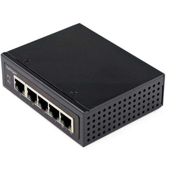 StarTech.com Industrial 5 Port Gigabit PoE Switch - 30W - Power Over Ethernet Switch - Hardened GbE PoE+ Unmanaged Switch - Rugged High Power Gigabit Network Switch IP-30/-40 C to 75 C - TAA Image