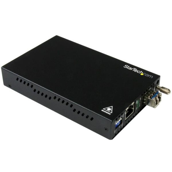 StarTech.com Gigabit Ethernet Copper-to-Fiber Media Converter - SM LC - 20 km Image