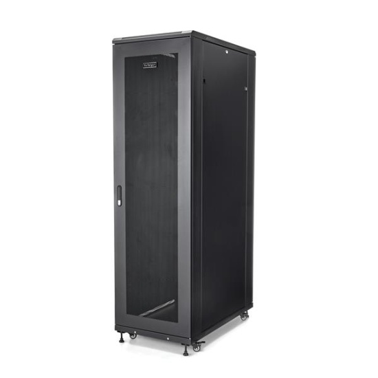 StarTech.com 42U Enterprise-Grade Server Rack Cabinet, 19in Enclosed 4-Post Rack with 36in (91cm) Mounting Depth and 2000lb (900kg) Weight Capacity Image