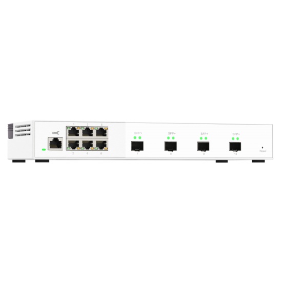 QNAP QSW-M2106-4S network switch Managed L2 2.5G Ethernet (100/1000/2500) White Image