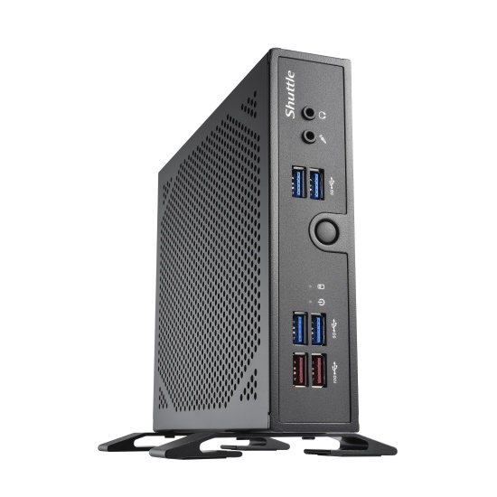 Shuttle XPC slim Barebone DS50U5, i5-1335U, 2x LAN (1x 2.5Gbit ,1x 1Gbit), 1xCOM,1xHDMI,1xDP, 1x VGA, fanless, 24/7 permanent operation Image