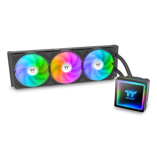 Thermaltake TH360 V3 ARGB Processor All-in-one liquid cooler 12 cm Black 1 pc(s) Image