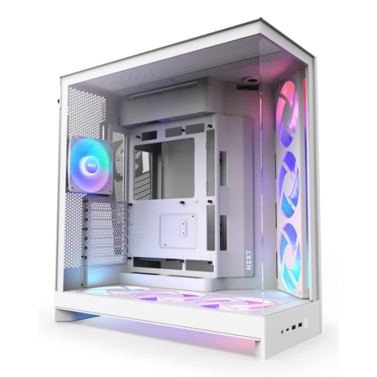 NZXT H9 Flow RGB+ Midi Tower White Image