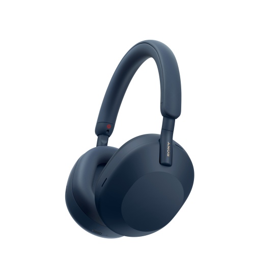 Sony WH-1000XM5 Noise Cancelling Wireless Headphones, 30 hours battery life, Overhead Bluetooth Headphones, Optimised for Alexa and Google Assistant, IOS and Android with Built-In Mic, in Midnight Blue Image