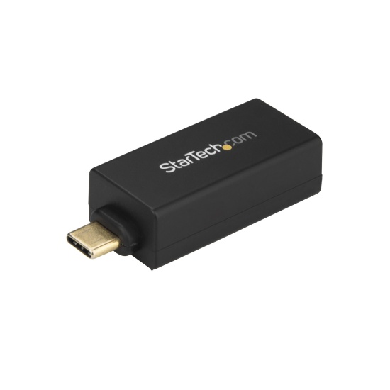 StarTech.com USB C to Gigabit Ethernet Adapter - 1Gbps NIC USB 3.0/USB 3.1 Type C Network Adapter - 1GbE USB-C to RJ45/LAN Port Thunderbolt 3 Compatible Windows MacBook Pro Chromebook Image