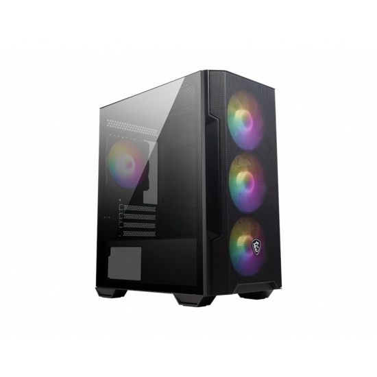 MSI MAG Forge M100R Micro Tower Black, Transparent Image