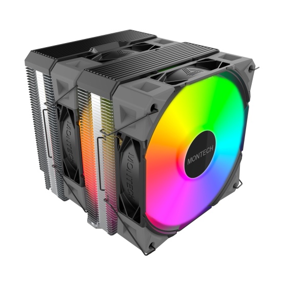 Montech NX600 ARGB Processor Air cooler 12 cm Black 1 pc(s) Image