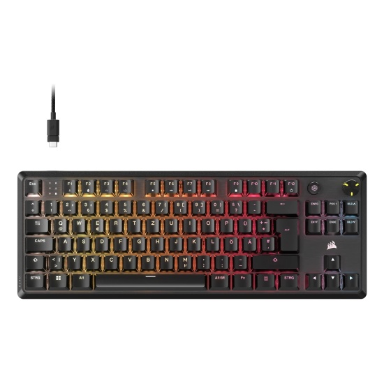 Corsair K70 CORE TKL keyboard Gaming USB QWERTZ German Black Image