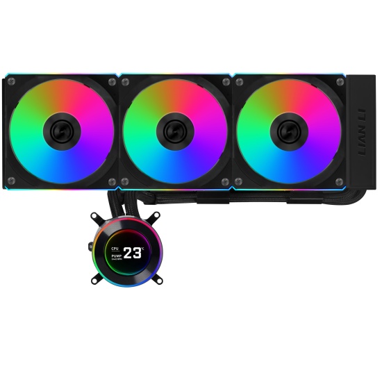 Lian Li GA II Hydroshift II LCD-C 360CL Processor All-in-one liquid cooler 12 cm Black 1 pc(s) Image