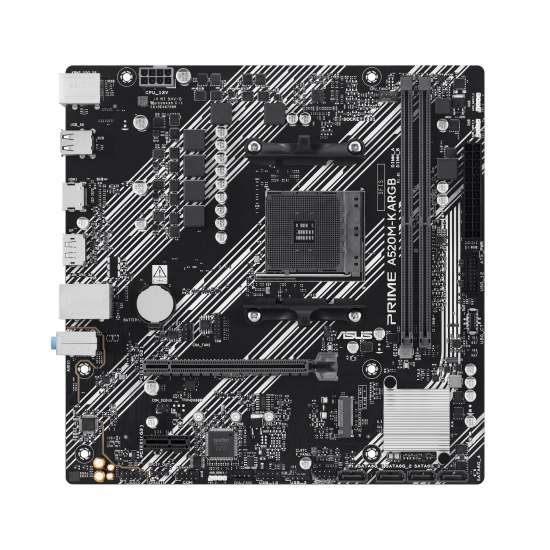 ASUS PRIME A520M-K ARGB AMD A520 Socket AM4 micro ATX Image