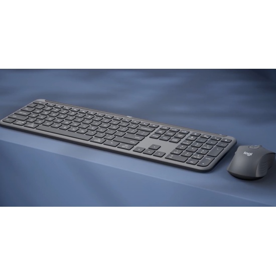 Logitech Signature Slim MK950 for Business keyboard Mouse included Office RF Wireless + Bluetooth QWERTZ German Graphite Image