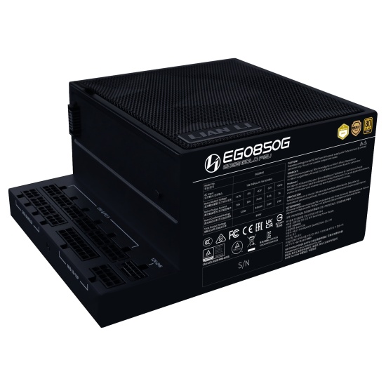 Lian Li EG0850G power supply unit 850 W 24-pin ATX SFX Black Image