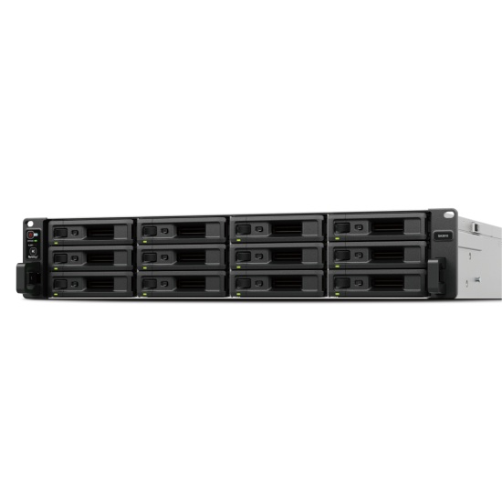 Synology SA SA3410 NAS/storage server Rack (2U) Intel® Xeon® D-1541 16 GB DDR4 0 TB DiskStation Manager Black, Grey Image
