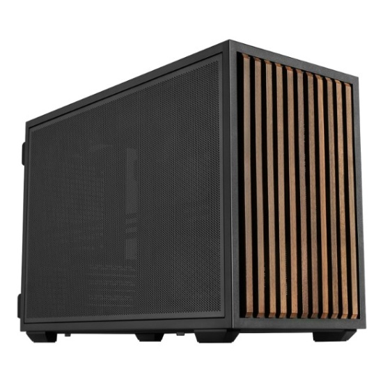 Lian Li B4-mATX Wood Mini Tower Black, Wood Image