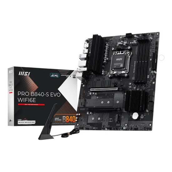 MSI Pro B840-S EVO WIFI6E AMD B840 Socket AM5 ATX Image