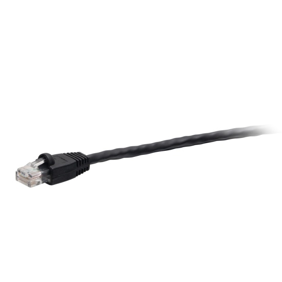 C2G 50ft (15.2m) TAA-Compliant F-Series Cat6 Snagless Unshielded (UTP) Network Cable - Black Image
