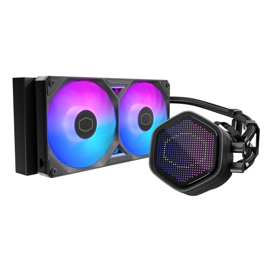 Cooler Master MasterLiquid Atmos II 240 Pixel LED Black Processor Liquid cooling kit 12 cm 1 pc(s) Image